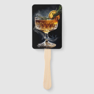 Aperol Spritz Cocktail auf dunklem Hintergrund Fächer