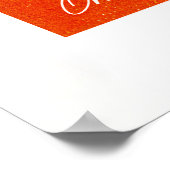 Aperol Spritz Cocktail Big Orange Glass Poster (Ecke)