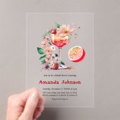 Aperol Spritz Cocktail Citrus Orange Brautparty Acryleinladungen (Insitu (Handheld))