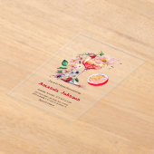 Aperol Spritz Cocktail Citrus Orange Brautparty Acryleinladungen (Ablage )