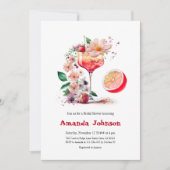 Aperol Spritz Cocktail Citrus Orange Brautparty Einladung (Vorderseite)