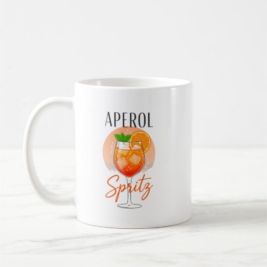 Aperol Spritz Cocktail Design Kaffeetasse (Links)