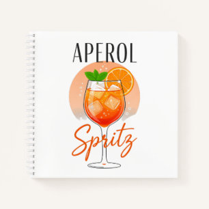 Aperol Spritz Cocktail Design Notizblock