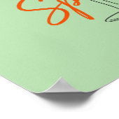 Aperol Spritz Cocktail Design Poster (Ecke)
