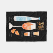 Aperol Spritz Cocktail Fleecedecke (Vorderseite (Horizontal))