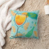 Aperol Spritz Cocktail Kissen (Decke)