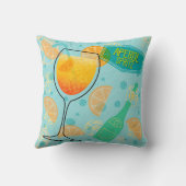 Aperol Spritz Cocktail Kissen (Rückseite)