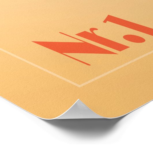 Aperol Spritz Cocktail | Lebhafter Spritz Drink Poster (Ecke)