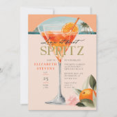 Aperol Spritz Cocktail Orange Chic Brautparty Einladung (Vorderseite)