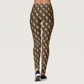Aperol Spritz Cocktail Pattern Leggings (Rückseite)
