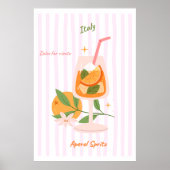 Aperol Spritz Cocktail Poster (Vorne)