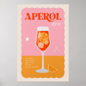 Aperol Spritz Cocktail Poster (Vorne)