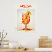 Aperol Spritz Cocktail Retro Poster (Küche)