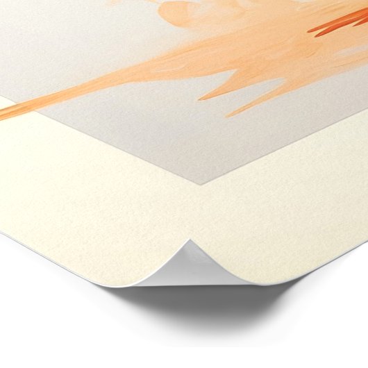 Aperol Spritz Cocktail Retro Poster (Ecke)