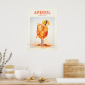 Aperol Spritz Cocktail Retro Poster (Küche)
