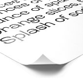 Aperol Spritz Cocktail Rezept Blume Art Fotodruck (Ecke)