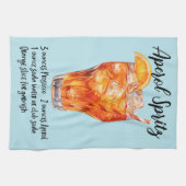 Aperol Spritz Cocktail Rezept Geschirrtuch (Horizontal)