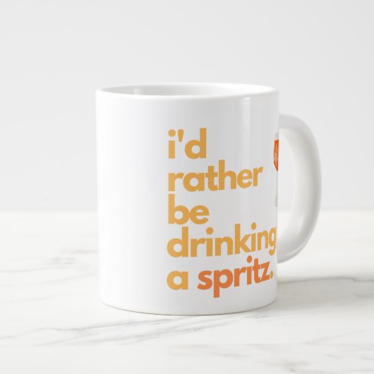 Aperol Spritz Coffee Tasse - "Ich würde eher.." (Vorderseite Rechts)