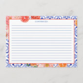 Aperol Spritz, das auf Brautparty Rezept Begleitkarte (Rückseite)