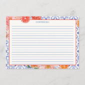 Aperol Spritz, das auf Brautparty Rezept Begleitkarte (Rückseite)