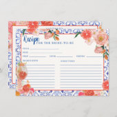 Aperol Spritz, das auf Brautparty Rezept Begleitkarte (Vorne/Hinten)