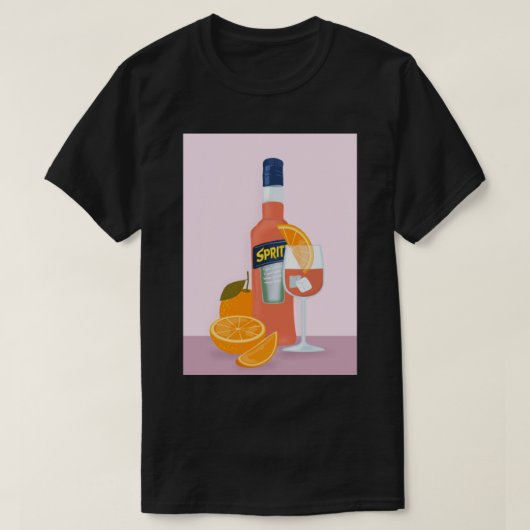 Aperol Spritz Drink Orange T-Shirt (Design vorne)