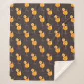 Aperol Spritz Fleece Blanket - Cocktail Vibes Sherpadecke (Vorderseite)