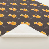 Aperol Spritz Fleece Blanket - Cocktail Vibes Sherpadecke (3/4)