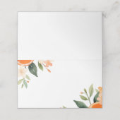 Aperol Spritz Floral Brautparty Platzkarte (Außenseite Aufgefaltet)