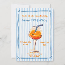 Aperol Spritz Geburtstagseinladung