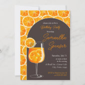 Aperol Spritz Geburtstagsparty-Einladung Einladung (Vorderseite)