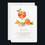 Aperol Spritz Gold Text Engagement Party Einladung<br><div class="desc">Aperol Spritz Cocktail. Gold-Text. Einladung.</div>