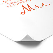 Aperol Spritz Guess How Many Kisses Poster (Ecke)