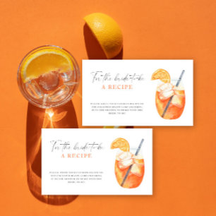 Aperol Spritz Hochzeit - Rezept für die zukünftige Begleitkarte