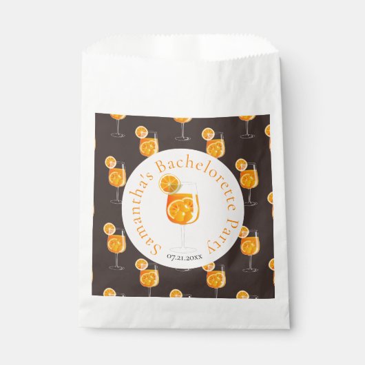Aperol Spritz Junggeselinnen-Abschied Geschenktütchen (Vorderseite)