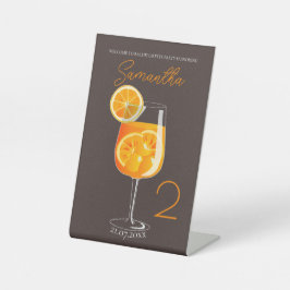 Aperol Spritz Junggeselinnen-Abschied Willkommen Sockelschild