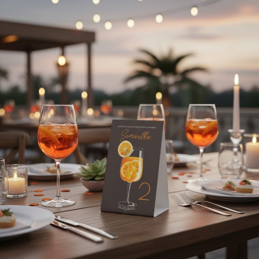 Aperol Spritz Junggeselinnen-Abschied Willkommen Sockelschild