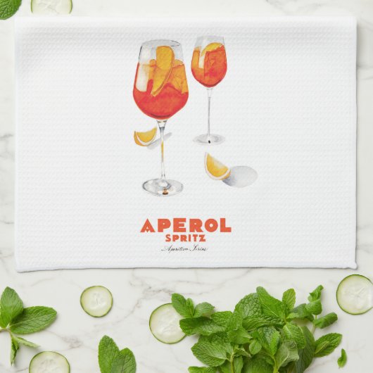 Aperol Spritz Küchentuch (Gefaltet)