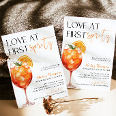 Aperol Spritz, Liebe beim ersten Spritz-Brautparty Einladung