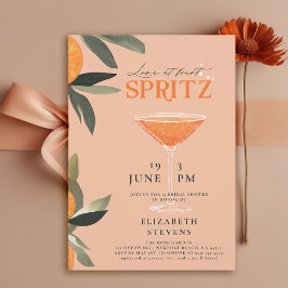 Aperol Spritz Liebe Citrus Brunch Brautparty Einladung