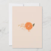 Aperol Spritz Liebe Citrus Floral Brautparty Einladung (Rückseite)