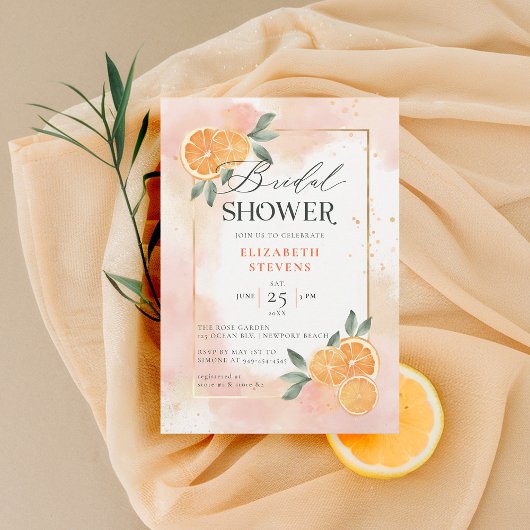 Aperol Spritz Liebe Orange Summer Brautparty Einladung