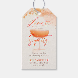 Aperol Spritz Liebe Zitrus Floral Brautparty Geschenkanhänger
