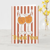 Aperol Spritz Lover Gift Thank Love Bachelorette Karte (Gelbe Blume)