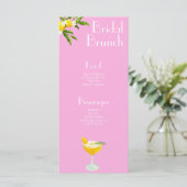 Aperol Spritz Main Squeeze Brautparty Menu Menükarte (Stehend Vorderseite)