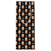 Aperol Spritz Muster Geschenktüte Für Weinflaschen (Rückseite)