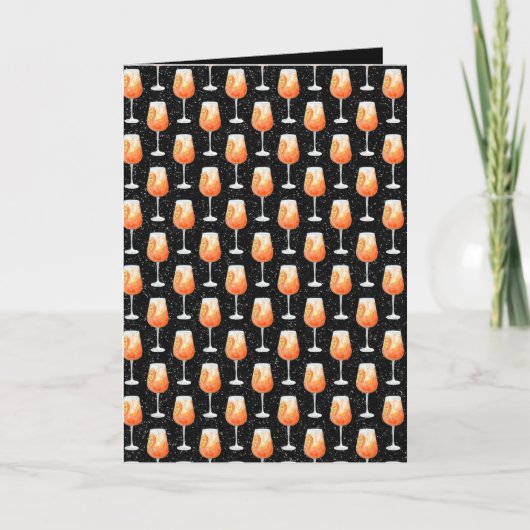Aperol Spritz Muster Karte (Vorderseite)