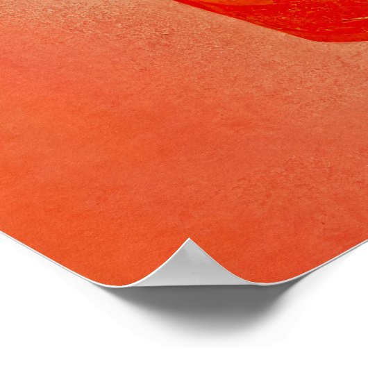 Aperol Spritz Nights Retro Cocktail Poster (Ecke)