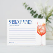 Aperol Spritz of Advice for the Bride Begleitkarte (Stehend Vorderseite)