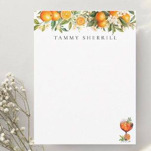 Aperol Spritz Orange Botanical Personalizable Mitteilungskarte